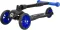 Самокат трехколесный Slider Sport, складной, с фонариком, цвет: синий