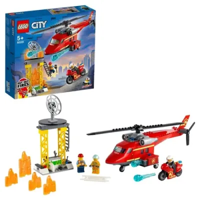 Конструктор LEGO CITY Fire Спасательный пожарный вертолёт
