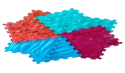 Коврик массажный (ортопедический) модульный “Орто Пазл“, Микс “Море