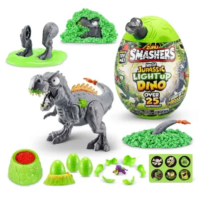 Игровой набор сюрприз в яйце Zuru Smashers  JURASSIC бол, свет, звук