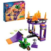 Конструктор LEGO CITY “Испытание каскадеров с трамплином и кольцом“