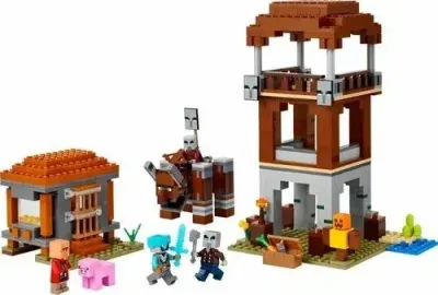 Конструктор LEGO Minecraft Застава грабителей и Опустошитель