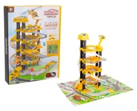Набор "Паркинг" парковка многоуровневая, 78 дет., в комп. машинки, вертолет, свет. и звук. 
