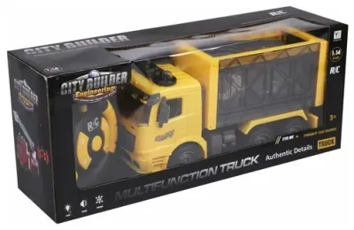 Игровой набор Автовоз, свет, в комплекте: автовоз р/у, машинки инерционные 2шт.