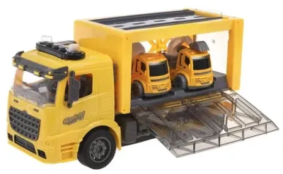 Игровой набор Автовоз, свет, в комплекте: автовоз р/у, машинки инерционные 2шт.