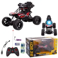 Машинка на пульте р/у  "BeBoy", стреляет водяными пулями, световые эффекты, амортизаторы, 