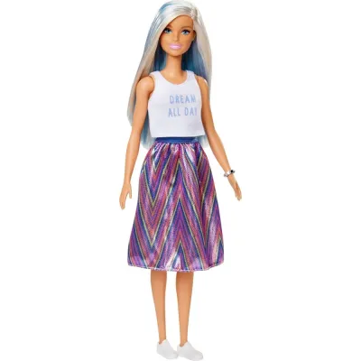 Barbie Кукла из серии “Игра с модой“ Блондинка с синими прядями