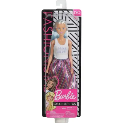 Barbie Кукла из серии “Игра с модой“ Блондинка с синими прядями