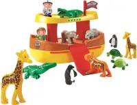 Конструктор Ноев Ковчег  Abrick с 12 животными и 2 фигурками, Ecoiffier