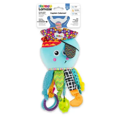 Lamaze Игрушка с подвесом развивающая для малышей Капитан кальмар 