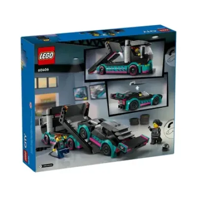 Конструктор LEGO Гоночный автомобиль и грузовик-автовоз
