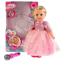 Кукла Функц. “Карапуз“ Варвара 46СМ, Караоке 12 Песен ИЗ М/Ф, Микрофон