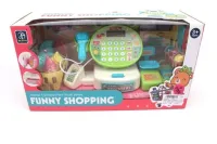 Набор "Супермаркет", касса, сканер, весы, корзина с продуктами, свет и звук эффекты