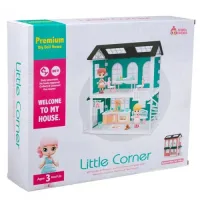Модульный домик (собери сам), 4 секции. Мини-куколки в гостиной и музыкальной комнатах, в наборе с а