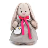 BUDI BASA Зайка Ми в платье и с сумкой-сова  (большой), 32 см
