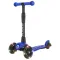 Самокат трехколесный Slider Stile, складной, колеса со светом, цвет: синий