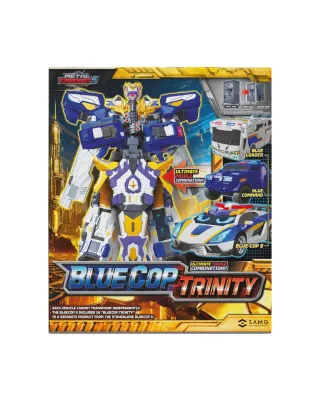 METALCARDBOT Блю Коп Тринити трансформер 31 см