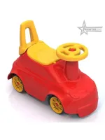 Каталка машина “Крутышка“ со спинкой (голубая, красная)