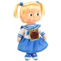 Игрушка мягкая Маша И МЕДВЕДЬ маша-морячка 29 см, муз. чип, в пак. МУЛЬТИ-ПУЛЬТИ