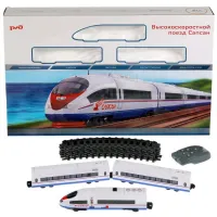 Железная дорога РЖД на р/у “сапсан“,свет+звук, длина 675см,  ИГРАЕМ ВМЕСТЕ