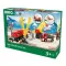 BRIO игр.наб. Ж/д с автодорогой,переездом и краном, 26 элементов