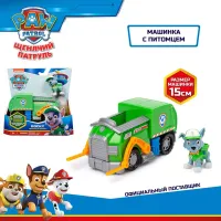 Paw Patrol Игровой набор Машинка с фигуркой Рокки, 15см