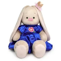 BUDI BASA“Зайка Ми“ Большой в в нарядном платье с вышивкой, 34 см