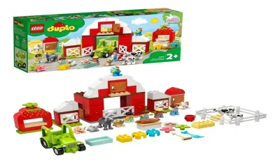 Конструктор LEGO DUPLO Town Фермерский трактор, домик и животные