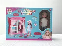 Набор "Модница" Girl`s Club" в комплекте: кукла 30 см, шкафчик с одеждой, аксессуары, блес