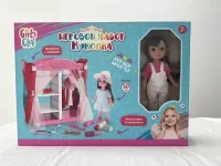 Набор "Модница" Girl`s Club" в комплекте: кукла 30 см, шкафчик с одеждой, аксессуары
