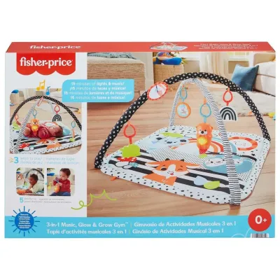 Fisher-Price Развивающий коврик Светись и расти