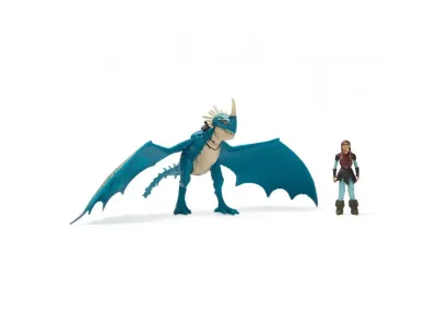 How to train your dragon Игровой набор Викинг и дракон:Астрид и Злобный Змеевик.23см.