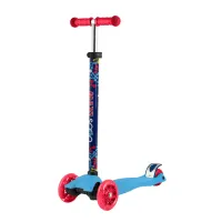 Maxiscoo Самокат с лыжами 3-х колесный, Серия “Junior“ , Голубой