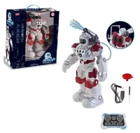 Робот р/у на аккум. свет+звук, руссифиц., usb з/у, стреляет водой 