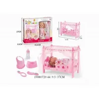 Мебель для кукол, с куклой (пьет и писает) и аксесс. CS8868 в кор.