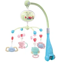Мобиль на кроватку Mioshi Baby “Сказочные друзья“ (музыка, проекция, на бат., пластик. 