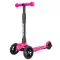 Самокат трехколесный Slider Start, складной, цвет: фуксия