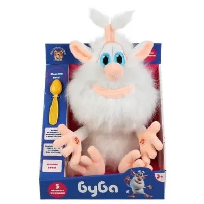 Игрушка мягкая Буба интерактивный сказка и кормление 27см озвуч,