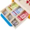 Деревянная игрушка касса “Супермаркет“, игровой набор из 35 предметов