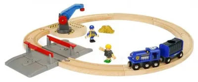 BRIO игр.наб.ж/д “Полицейский Транспорт“,17 эл.,37х9х19см,кор.