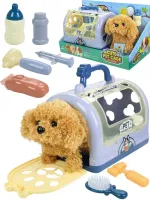 Игровой набор “Щеночек“(звук,аксесс.,гараж синий,2*АА не в к-те,в кор.)(17,9x15cм