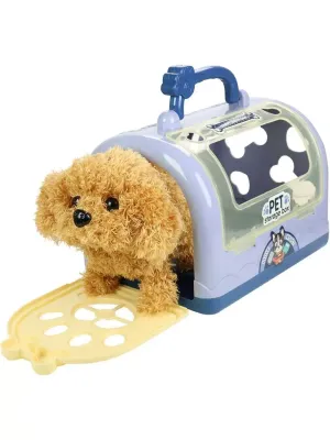 Игровой набор “Щеночек“(звук,аксесс.,гараж синий,2*АА не в к-те,в кор.)(17,9x15cм