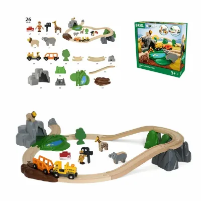 BRIO Игровой набор Сафари, 26 элементов 69,8х54,6х9 см., кор. 34,5х34,5х12 см. 