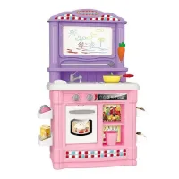 Игровой набор-кухня BE IN FUN “Кухня художника“ (сборный,52х75 см, функц.кран с водой, доска с флом.