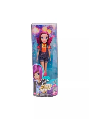 Шарнирная кукла Winx Club Текна в шортах  с крыльями, 24 см,