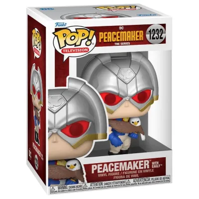 Фигурка Funko POP! DC: Миротворец с орлом (PEACEMAKER WITH EAGLY - PEACEMAKER: THE SERIES) из сериал