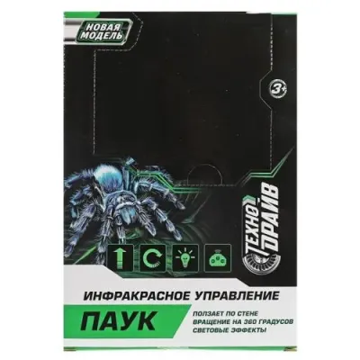 326337   Паук на ру свет, прилипает к стене, кор.17,5х24,5х7,4см Технодрайв 