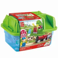 Игровой набор “Деревянная железная дорога в чемодане “Фермерский дворик“