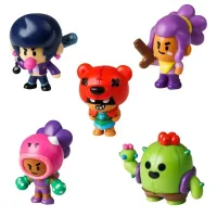 Коллекционная фигурка Brawl Stars, 5 шт. в блистере, Роза, Шелли, Биби, Нита и Спайк