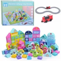 Трек с паровозом и фигурками